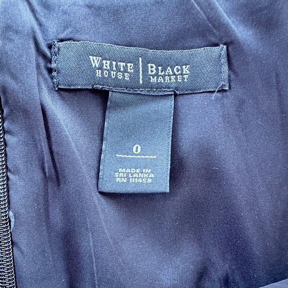 White House Black Market Fit & Flare Floral Dress Size 0 Sleeveless - Picture 13 of 14